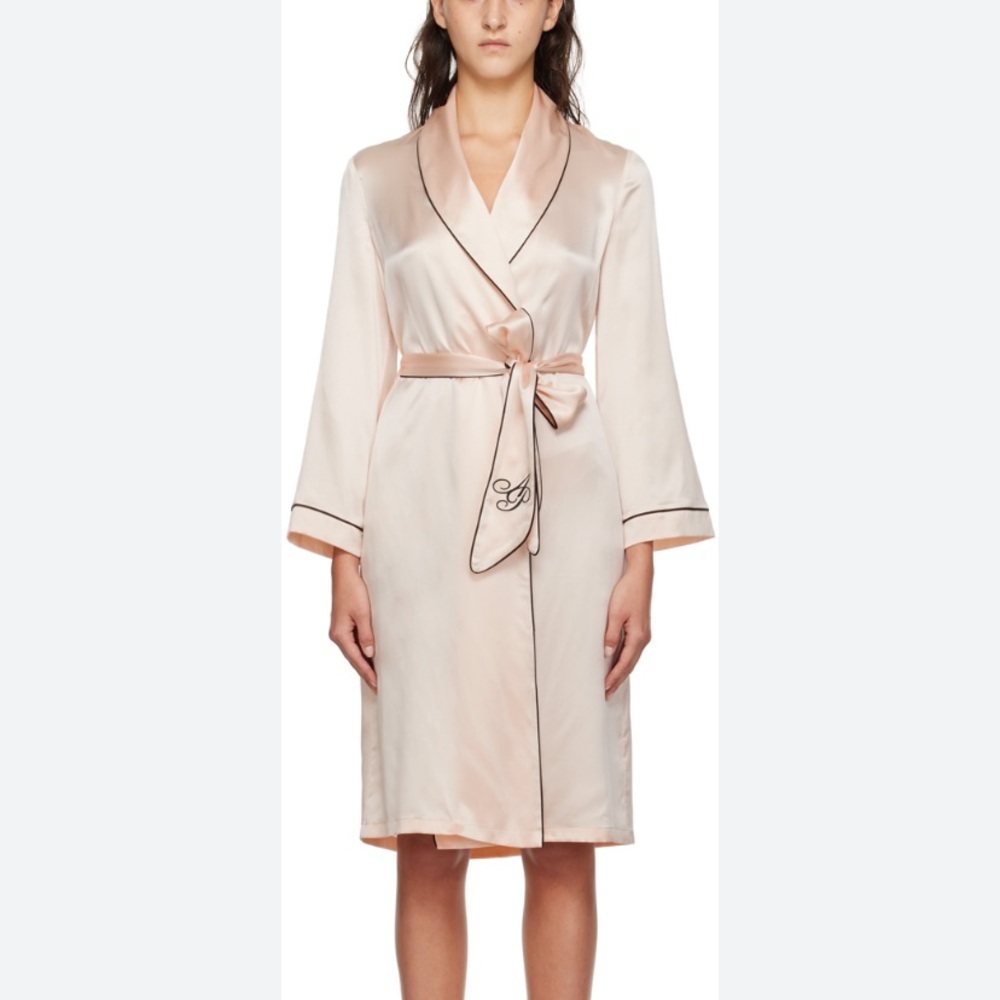 Agent Provacateur Pink Silk Robe - Picture 3 of 6
